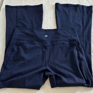 Fabletics Pure Luxe navy flare yoga pants